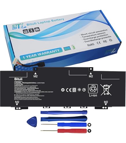 Amazon.com: Yafda PC03XL Battery Replacement for HP Pavilion Aero